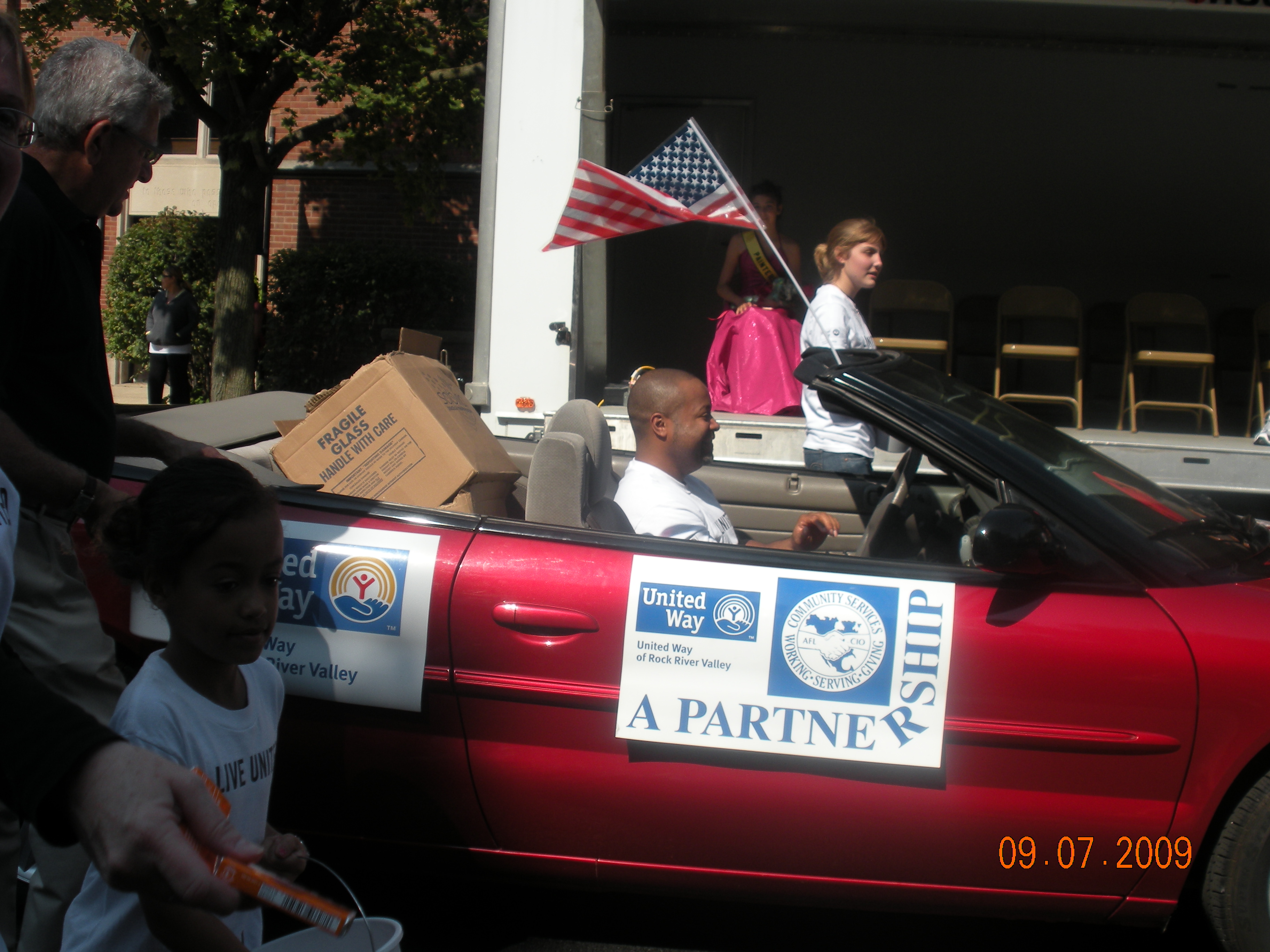 United Way car in 2009 Labor Day Parade