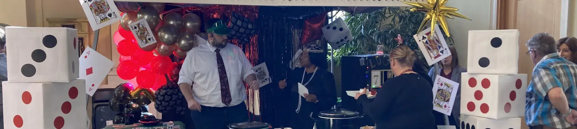 City of Rockford employees participating in a themed chili cook-off